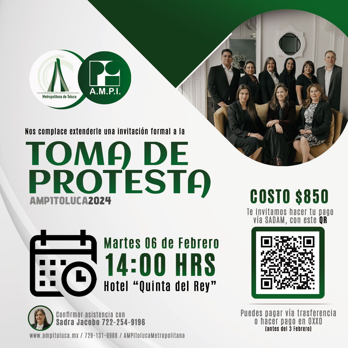 Toma de protesta AMPI Metropolitana Toluca