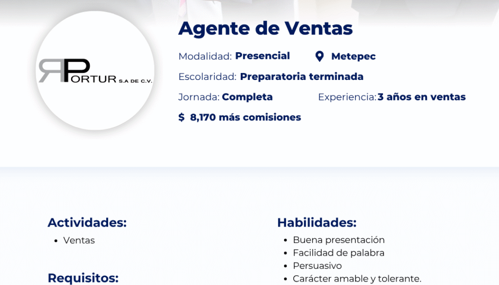 Agente de Ventas